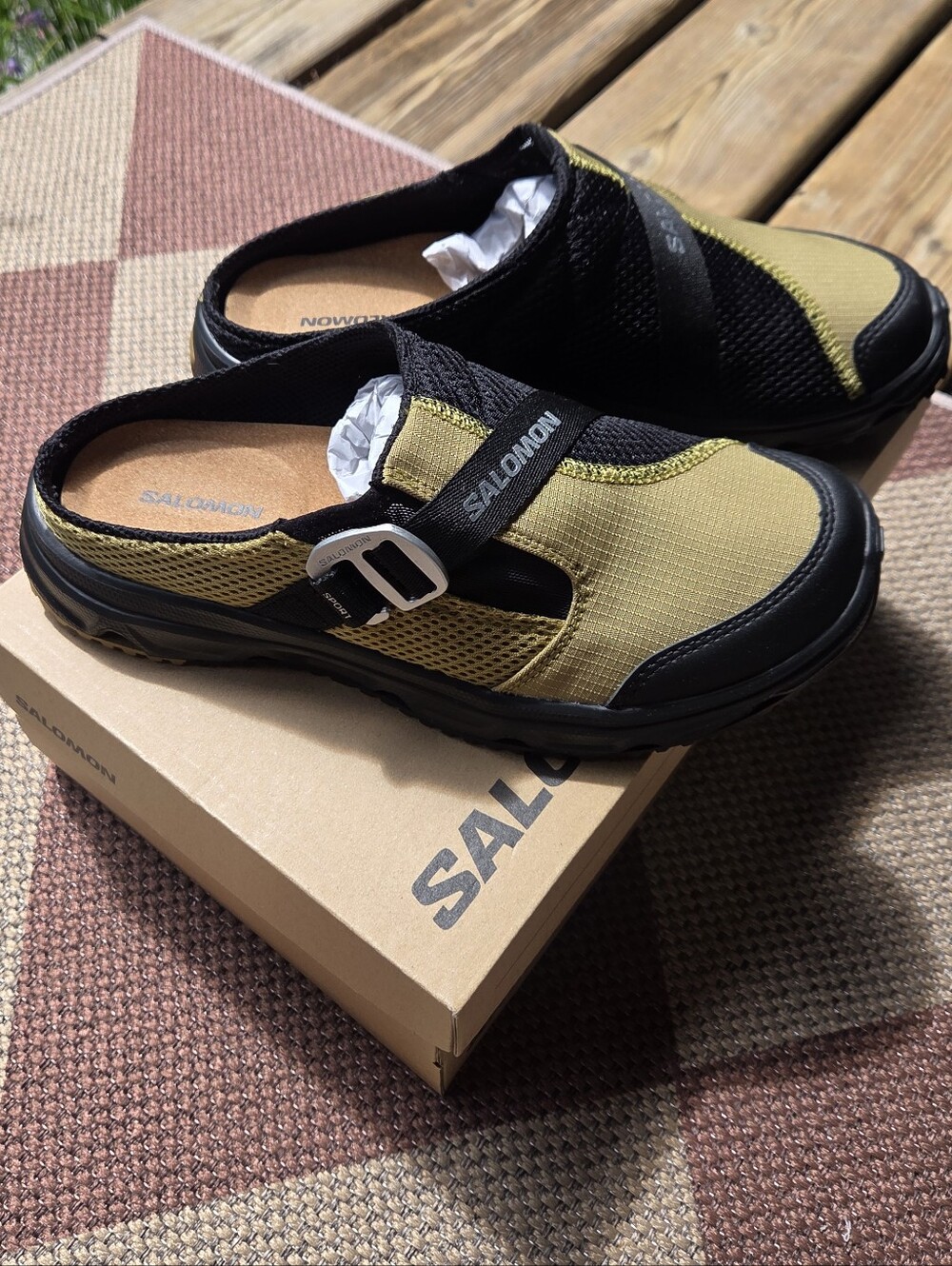 Salomon RX SLIDE 3.0 NOMAD IN Black/Willow/Ftw Silver.  Womens 7, Fits Like An 8 - Picture 8 of 10